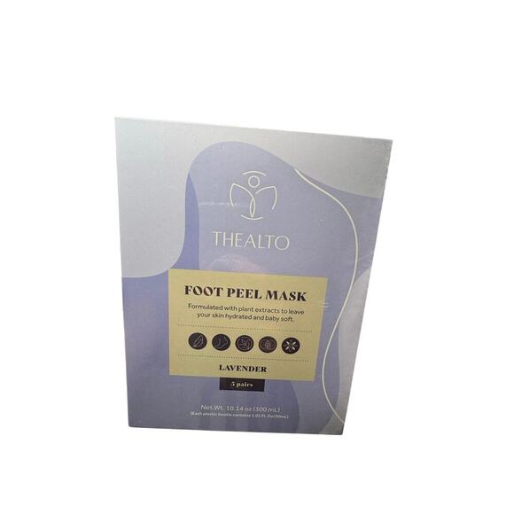 NWT Lavender Foot Peel Masks Set Of 5 SEALED in box - Picture 1 of 3